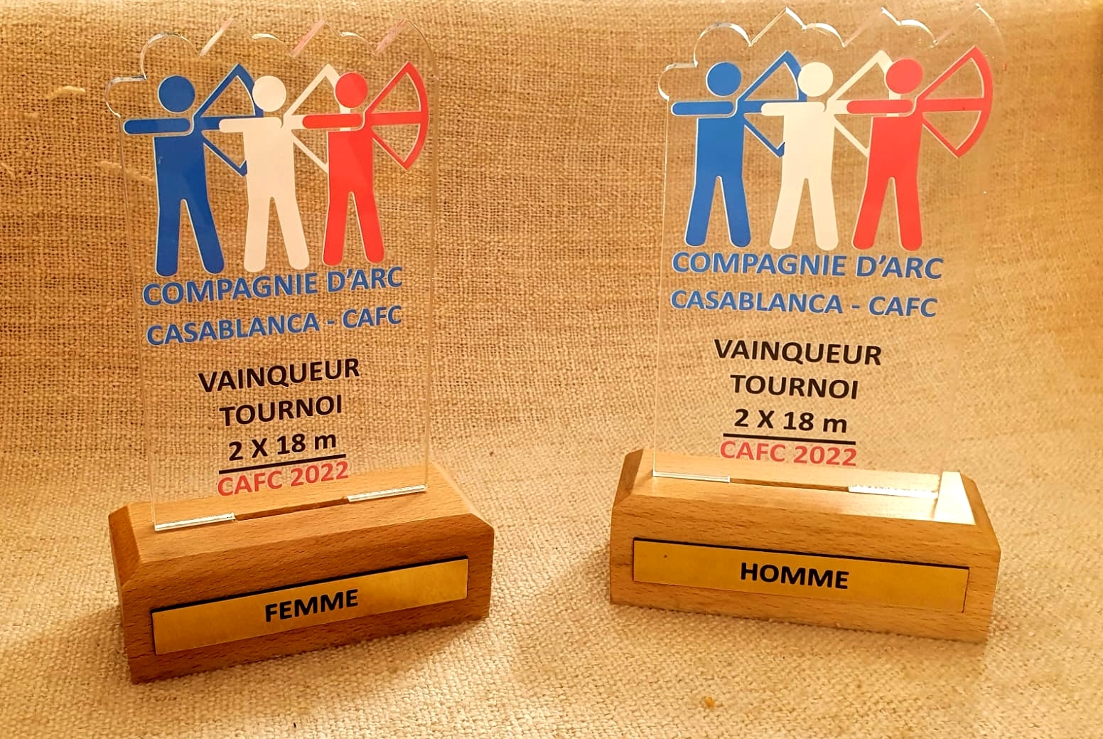 7-Trophées du tournoi 2x18m Tir à l'arc CAFC 7 Trophees du tournoi