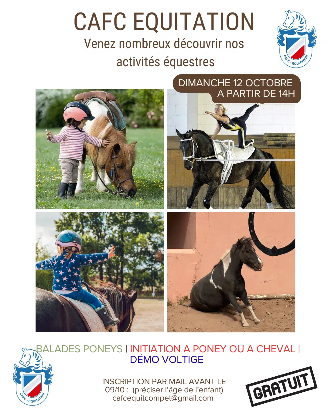 Équitation, découverte CAFC 12 octobre equitation 30 septembre 2025 Équitation, découverte CAFC 12 octobre equitation