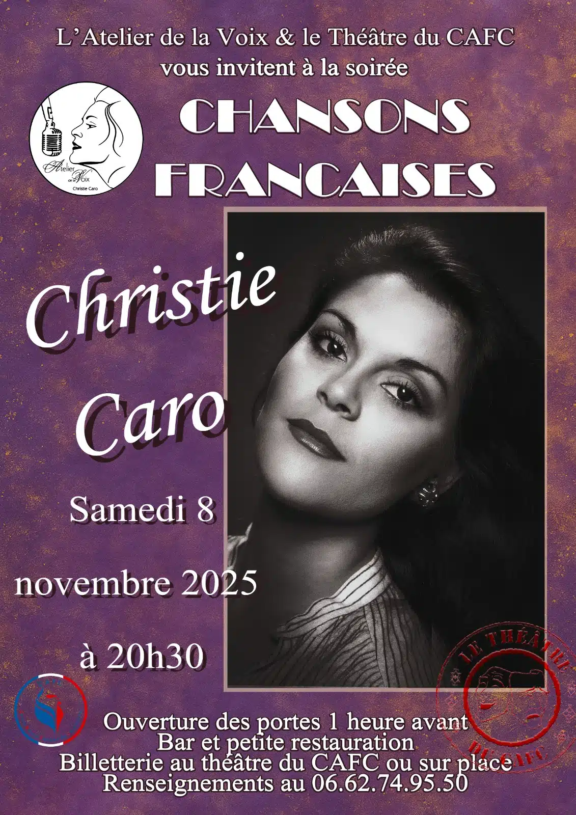 CHANSONS FRANÇAISES CAFC 8 novembre Caro 30 septembre 2025 CHANSONS FRANÇAISES CAFC 8 novembre Caro