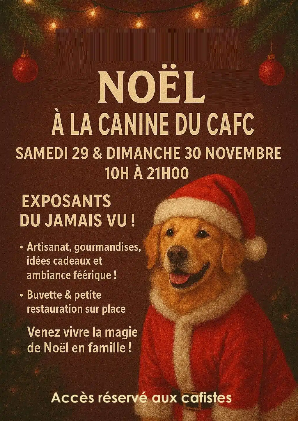 Noël de La Canine CAFC Canine A 27 novembre 2025 Noël de La Canine CAFC Canine A