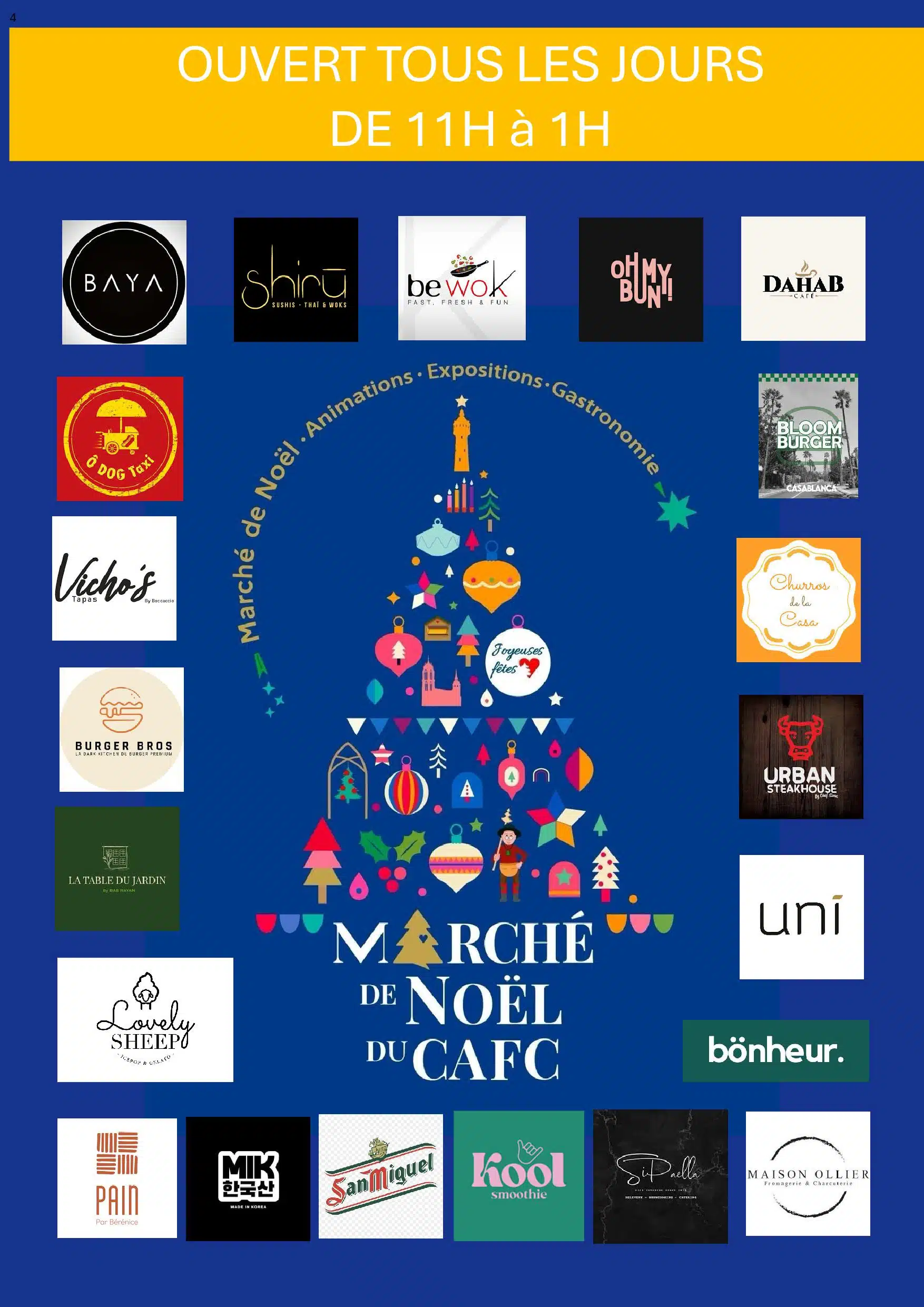 Marché de Noël du CAFC / Les restaurants CAFC restos 3CM PORTRAIT 17 décembre 2025 Marché de Noël du CAFC / Les restaurants CAFC restos 3CM PORTRAIT